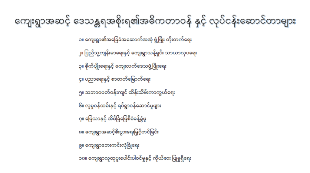 Key Responsibilities and Functions of a Village Level Government