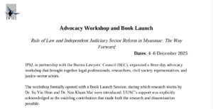 Advocacy and Book Launch