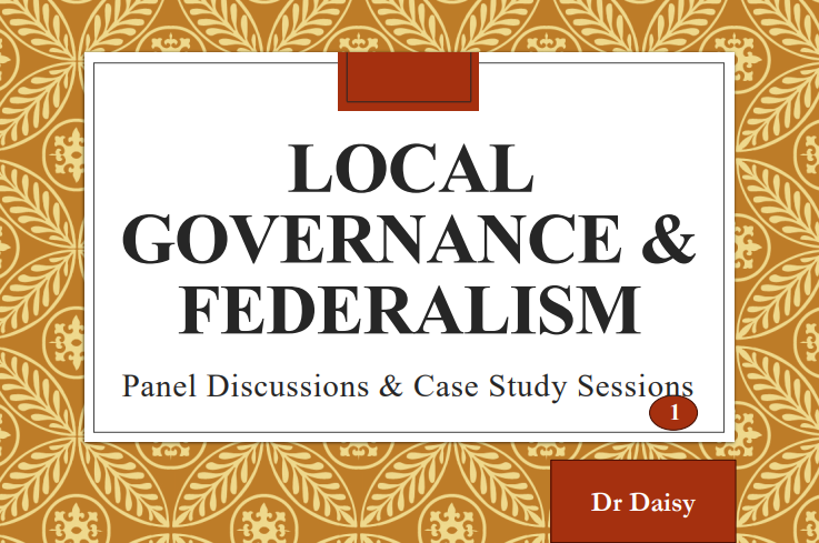 Concept of Local Governance in Federalism